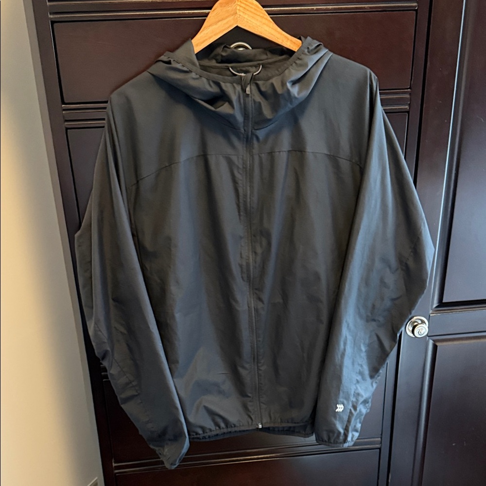 All in Motion Dark Gray Hooded Windbreaker